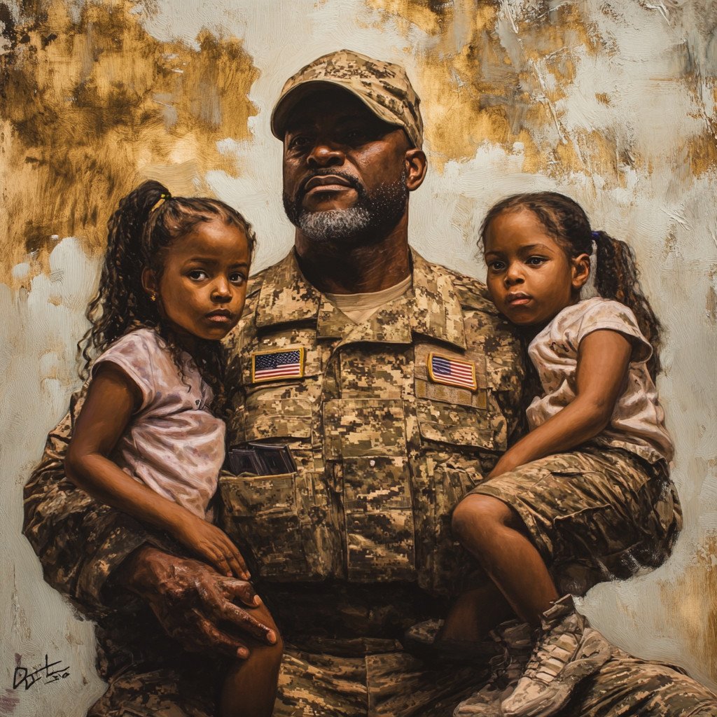 Super Hero's Palace Returning Vet with children.